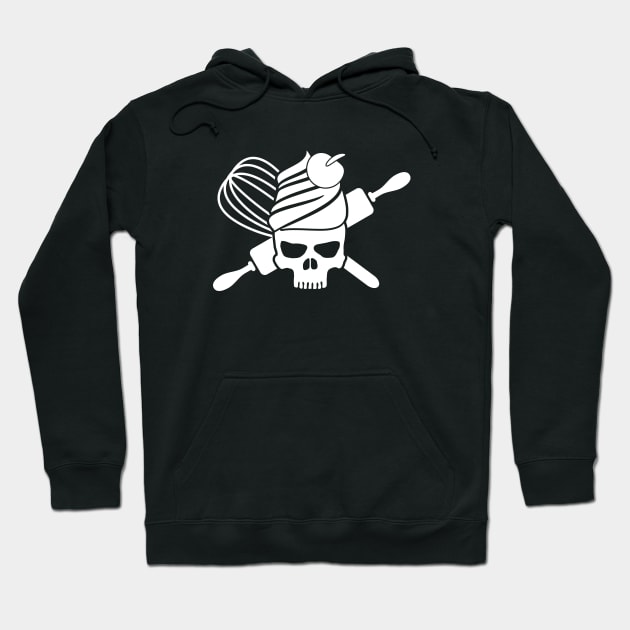 Cupcake skull with rolling pin Hoodie by beangrphx